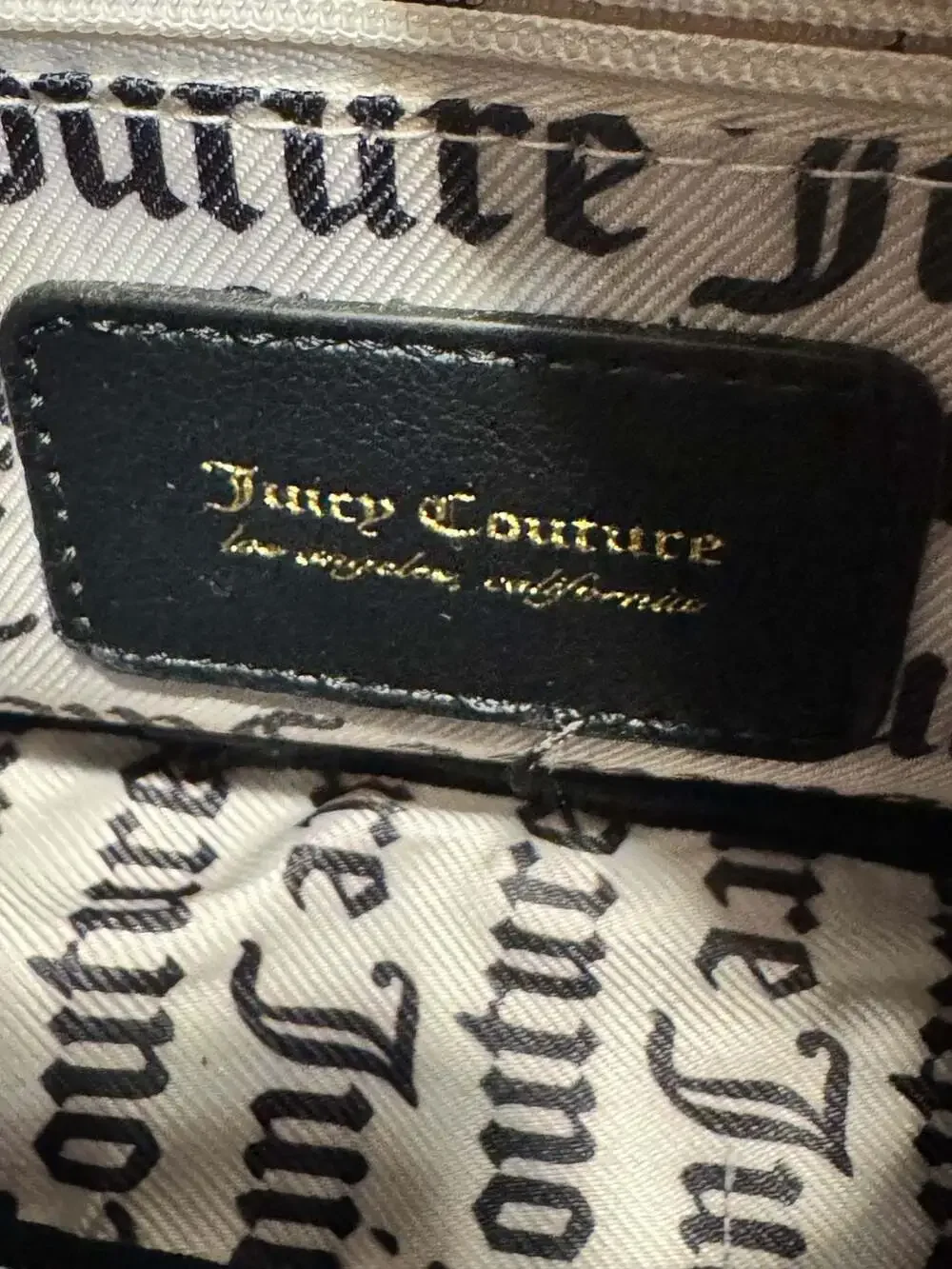 Vintage Y2K Juicy Couture Pink Crossbody Shoulder Bag Purse Gold Chain